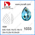 Pujiang Factory Flat Back Decorative Drop Glass Stone for Garment